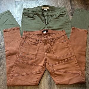 BDG Green and Brown Jeans Duo